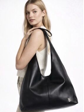 Victoria's Secret BOW TOTE BAG - NEW WITH TAG/PACKAGING - BLACK.